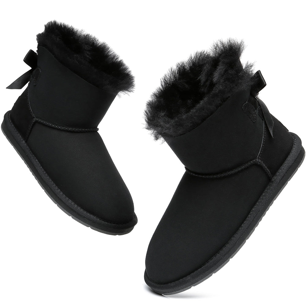 HOT Bailey Bow Ugg Mini Bailey Button Schwarz Mini Bailey