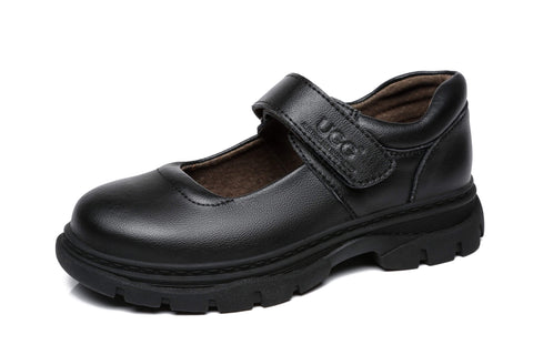 UGG Boots - Chris Kids Leather School Shoes With Removable Insole