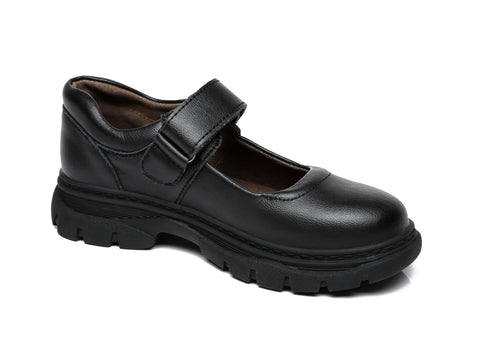 UGG Boots - Chris Kids Leather School Shoes With Removable Insole