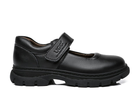 UGG Boots - Chris Kids Leather School Shoes With Removable Insole