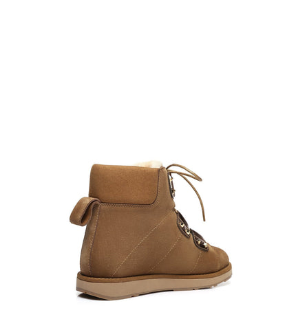 Ever UGG Lace up fashion boots Croissant