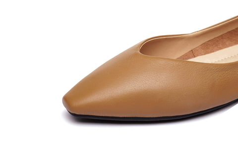 UGG Boots - Everly Leather Pointed Toe Ballet Flats