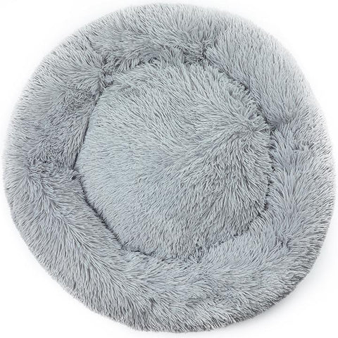 Pet Dog and Cat Soft Plush Round Cushion Bed