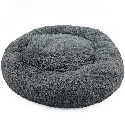 Pet Dog and Cat Soft Plush Round Cushion Bed