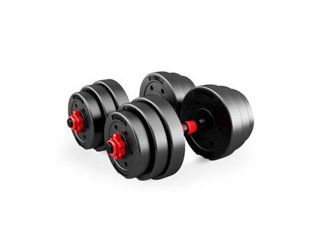 TARRAMARRA®【20/30/40KG】Adjustable Rubber Dumbbell Barbell Set