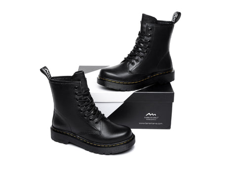UGG Boots - Simona Women HI Lift Platform Lace Up Leather Marten Boots