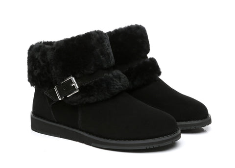 UGG Boots - Colette Women Ankle Boots Suede Wool Lining