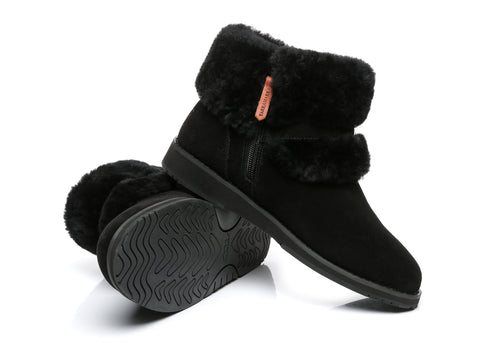 UGG Boots - Colette Women Ankle Boots Suede Wool Lining