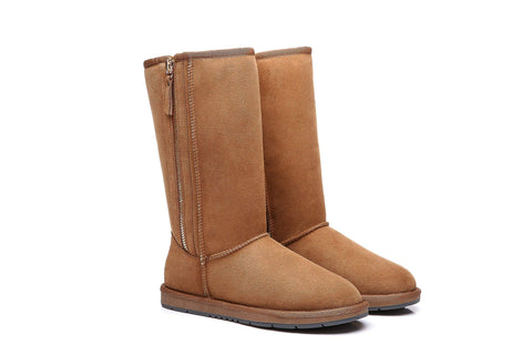 Australian Shepherd® UGG Boots Australia Premium Double Face Sheepskin Tall Side Zip