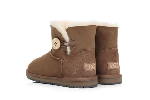 Australian Shepherd® UGG Boots Australia Premium Double Face Sheepskin Mini Button,Water Resistant