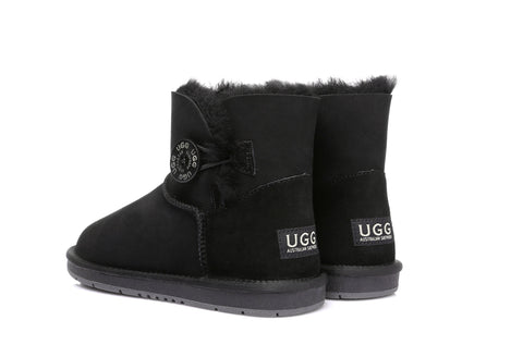 Australian Shepherd® UGG Boots Australia Premium Double Face Sheepskin Mini Button,Water Resistant