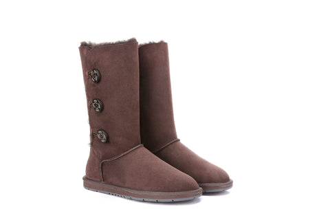 Australian Shepherd® UGG Boots Australia Premium Double Face Sheepskin Tall Triple button Water Resistant