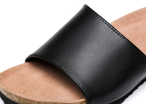 UGG Boots - Women Sandals Megan Platform Leather Wedge Slides